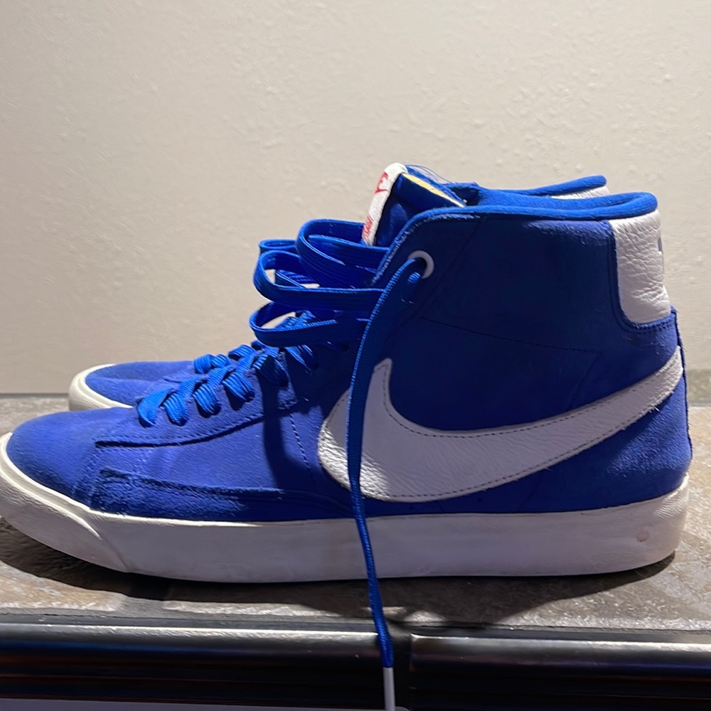 Nike x Stranger Things Blazers in Royal Blue with collectible pins